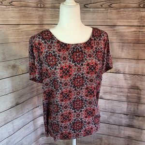 JCrew Factory Printed T-Shirt – Sky Red (M)